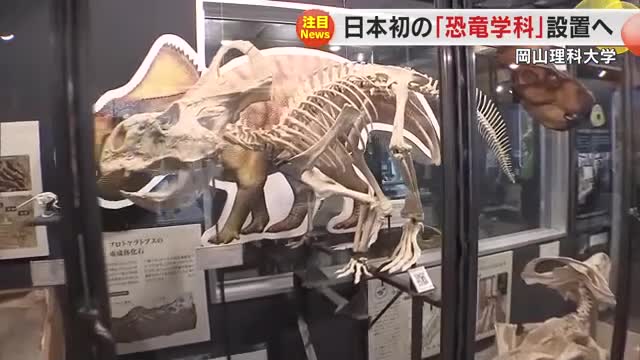 日本の大学初の「恐竜学科」岡山理科大学が２５年春開設　恐竜研究の“進化”の背景には少子化が…【岡山】
