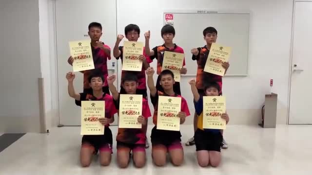 再び全国の舞台に立つ！１５大会ぶりの県総体制覇　卓球男子・灘崎中学校（岡山市）【キラキラアスリート】