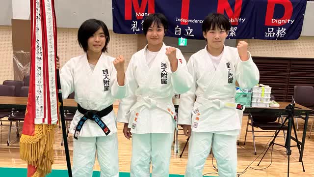 全中では“みんなで力合わせて”活躍したい！柔道女子・岡山理科大附属中学校【キラキラアスリート　岡山】