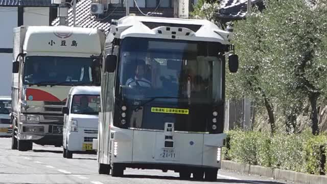 過疎・高齢化によるドライバー不足解消なるか？小豆島で自動運転バスの走行実証始まる【香川】