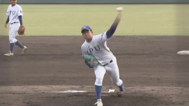 プロ野球ドラフト会議で指名を待つ最速１５３キロの本格派左腕　ＩＰＵ環太平洋大学・徳山一翔投手【岡山】