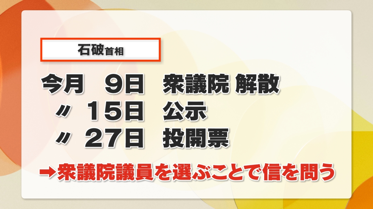 急上昇　衆院選日程